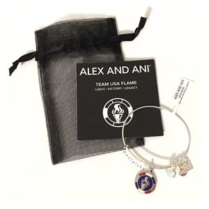 đ ALEX & ANI usa olympics flame torch bracelet